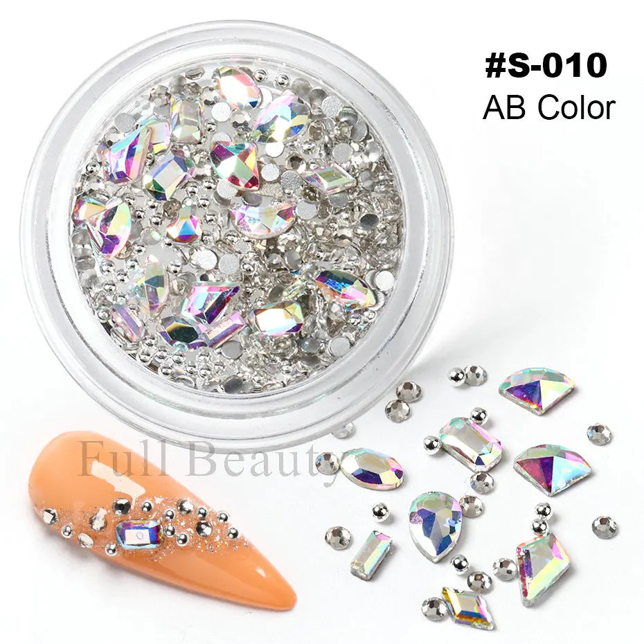 Mixed Mini Nail Rhinestones Flat Back Crystal StonesSpecifications:
Material: AcrylicQuantity: 1 BoxItem Type: Rhinestone &amp; DecorationWeight: 8-12g With BoxNail Inspiration: Nail Art 2023 NewItem: Mixed Glitter NaBeauty Accessories NowBeauty Accessories NowMixed Mini Nail Rhinestones Flat Back Crystal Stones