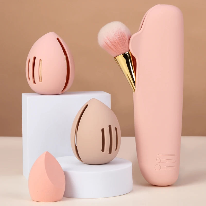 Makeup Sponge HolderSpecifications:
Item Type: Cosmetic PuffMaterial: Eco-friendly SiliconeQuantity: 1pcsChoice: YesBeauty Accessories NowBeauty Accessories NowMakeup Sponge Holder