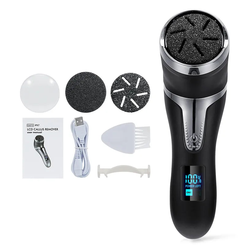 Electric Pedicure Tools Foot CareSpecifications:
Charge Time: 2.5 HoursWork Time: 150 MinutesWaterproof Level: Ipx7 WaterproofCharging Type: USB ChargingSpeed: Two-speed Speed RegulationFeature 1: SBeauty Accessories NowBeauty Accessories NowElectric Pedicure Tools Foot Care