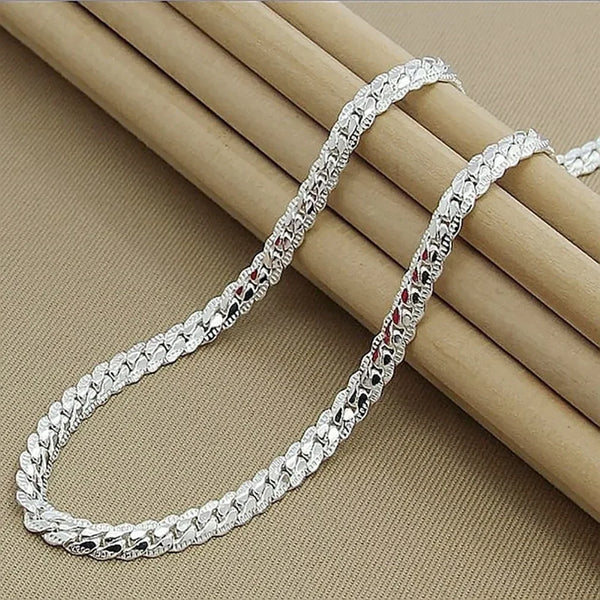 6MM Sterling Silver Full Chain Necklace