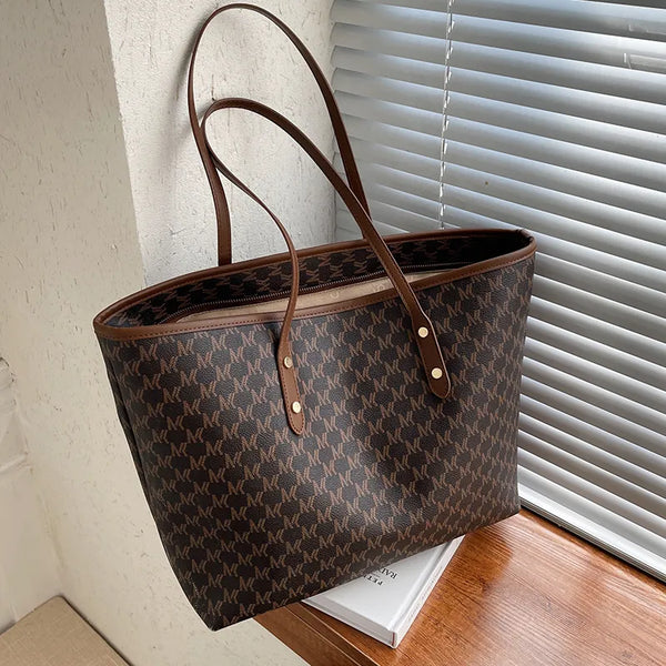 Large Capacity Leather Shoulder Bag