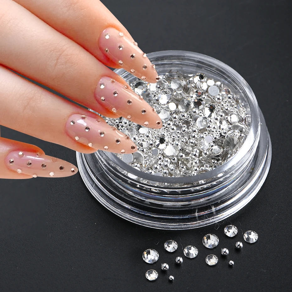 Mixed Mini Nail Rhinestones Flat Back Crystal StonesSpecifications:
Material: AcrylicQuantity: 1 BoxItem Type: Rhinestone &amp; DecorationWeight: 8-12g With BoxNail Inspiration: Nail Art 2023 NewItem: Mixed Glitter NaBeauty Accessories NowBeauty Accessories NowMixed Mini Nail Rhinestones Flat Back Crystal Stones