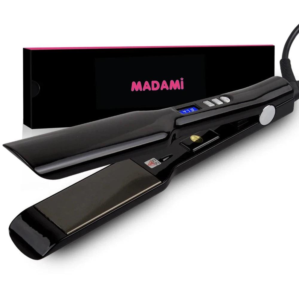 Hair Straightener Titanium Plate Straightening Iron Keratin