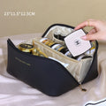 Leather Large Capacity Travel Cosmetic BagSpecifications:
Main Material: PuStyle: FashionPattern Type: SolidClosure Type: ZipperItem Height: 12.5Item Length: 23cmItem Type: Cosmetic CasesShape: BoxItem WeighBeauty Accessories NowBeauty Accessories NowLeather Large Capacity Travel Cosmetic Bag