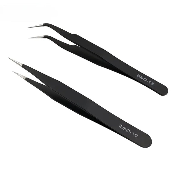 Stainless Steel Straight and Curved Tweezers