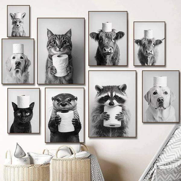 Farm Animal Bathroom Decor