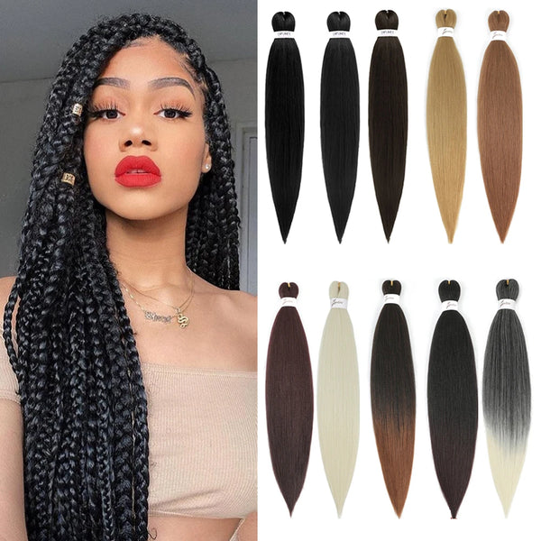 Braiding Hair Pre Stretched Synthetic Braid Extensions