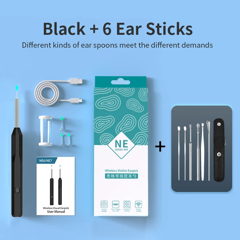 Natfire NE6 Wireless Ear Wax RemoverSpecifications:
Item Type: Ear CareSize: Standard Ear CareMaterial: Soft PcVisual Ear Spoon: Ear Cleaning EndoscopeWorking Time: More Than 40 MinutesStyle: Wifi OtosBeauty Accessories NowBeauty Accessories NowNatfire NE6 Wireless Ear Wax Remover