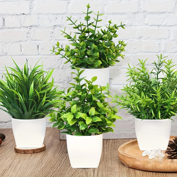 Artificial Potted Bonsai Table Décor – Realistic Mini Tree for Home & Office Decoration