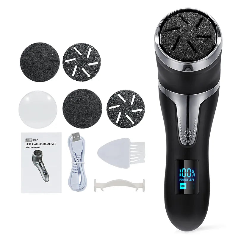 Electric Pedicure Tools Foot CareSpecifications:
Charge Time: 2.5 HoursWork Time: 150 MinutesWaterproof Level: Ipx7 WaterproofCharging Type: USB ChargingSpeed: Two-speed Speed RegulationFeature 1: SBeauty Accessories NowBeauty Accessories NowElectric Pedicure Tools Foot Care