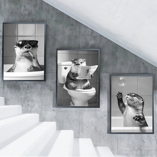 Quirky Farmhouse Prints For Restroom Décor