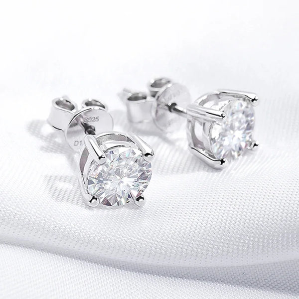 0.1-3CT GRA Stud Earrings For Men & Women