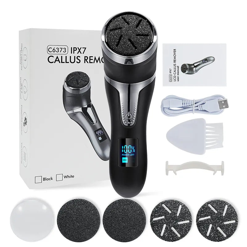 Electric Pedicure Tools Foot CareSpecifications:
Charge Time: 2.5 HoursWork Time: 150 MinutesWaterproof Level: Ipx7 WaterproofCharging Type: USB ChargingSpeed: Two-speed Speed RegulationFeature 1: SBeauty Accessories NowBeauty Accessories NowElectric Pedicure Tools Foot Care