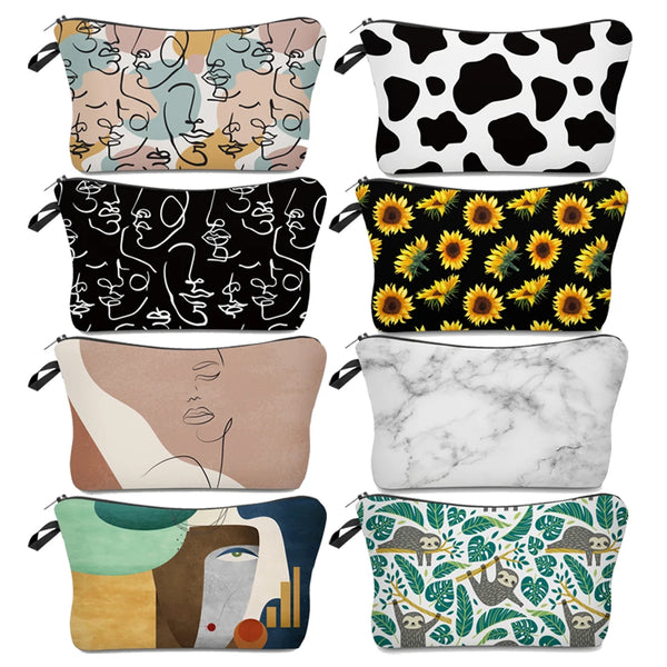 Waterproof Printed Cosmetic Travel Bag