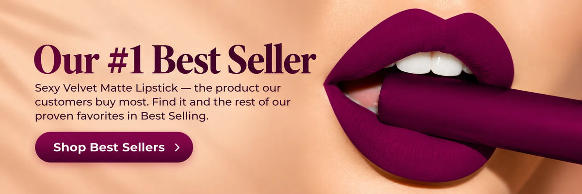 Sexy Velvet Matte Lipstick best seller banner