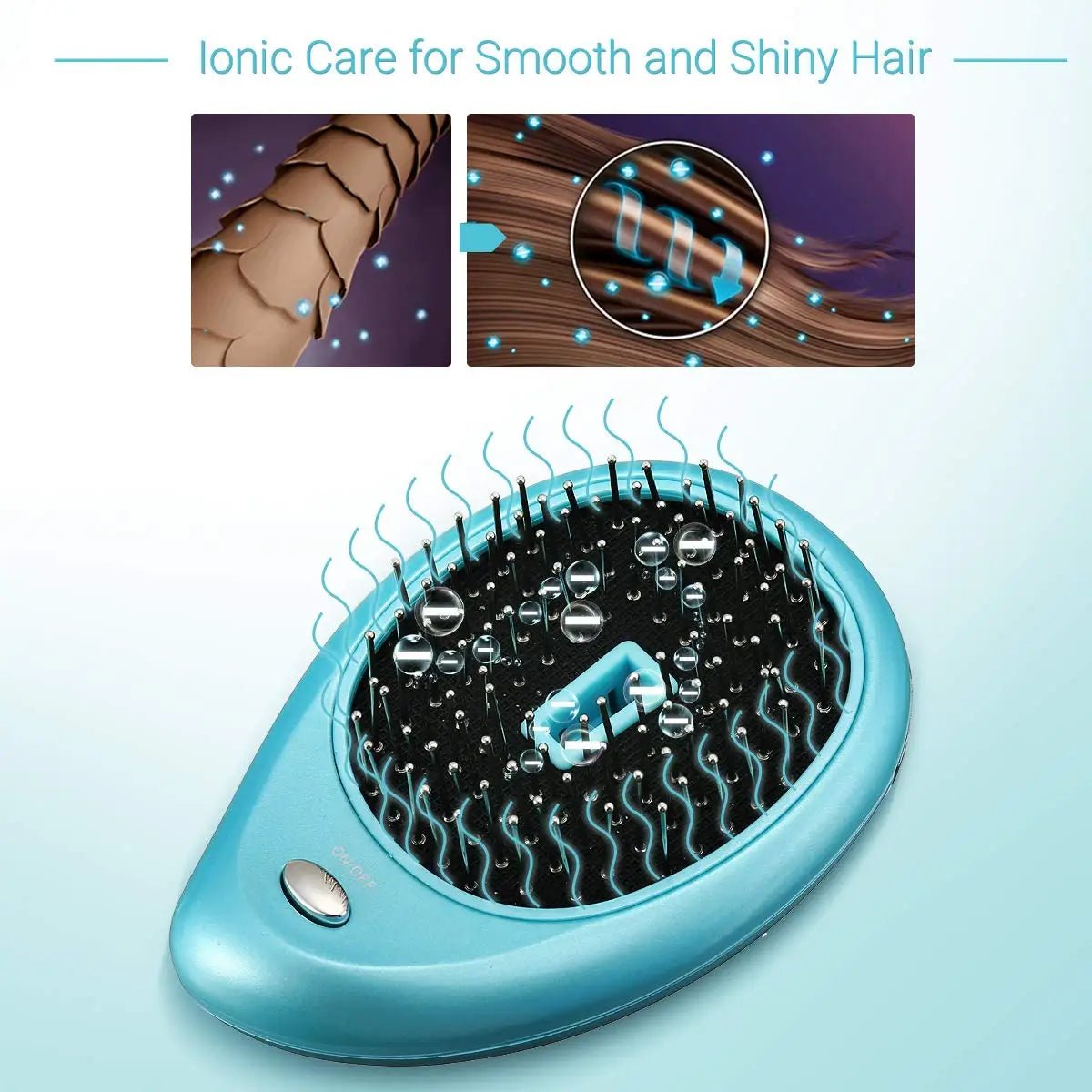 Anti - Static Ionic Hair Brush Electric Hair Brush - Beauty Accessories Now