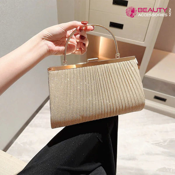 Pleated Evening Clutch
